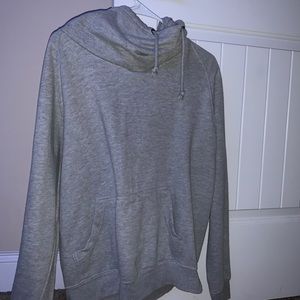 A grey hoodie